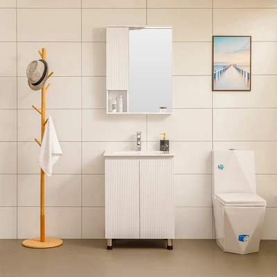 Gambar Fosa Sunny Set Kabinet Kamar Mandi PVC - Putih