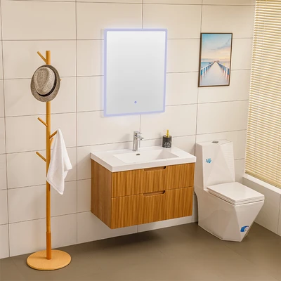 Gambar Acroz Barbara Set Kabinet Kamar Mandi PVC 80 cm