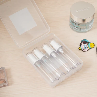 Gambar Ataru Botol Cairan Semprot Airless 30 ml Set 4 pcs Transparan