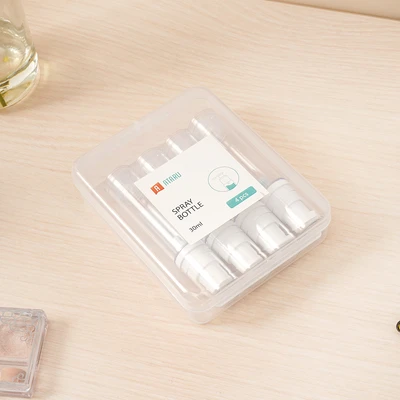 Gambar Ataru Botol Cairan Semprot Airless 30 ml Set 4 pcs Transparan