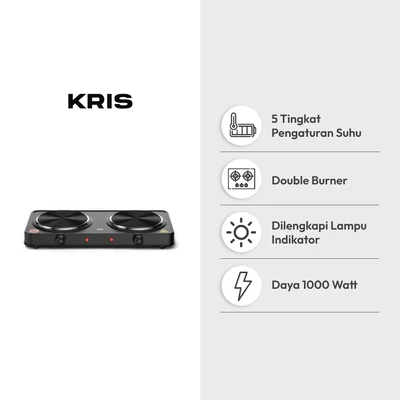 Gambar Kris Kompor Listrik Double 1000 Watt