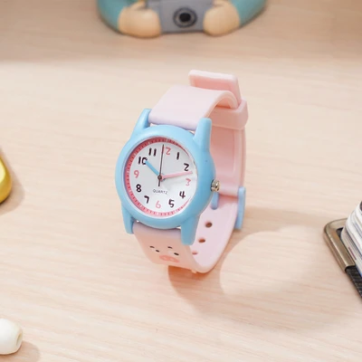 Gambar Ataru Jam Tangan Anak Piggy - Pink