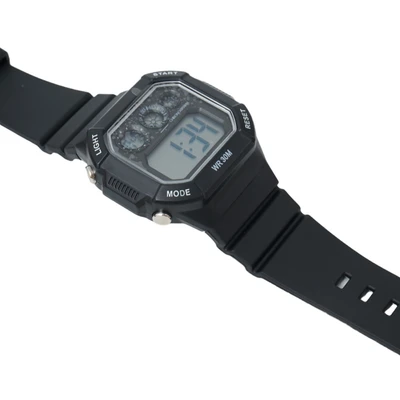 Gambar Ataru Jam Tangan Digital Rectangle - Hitam