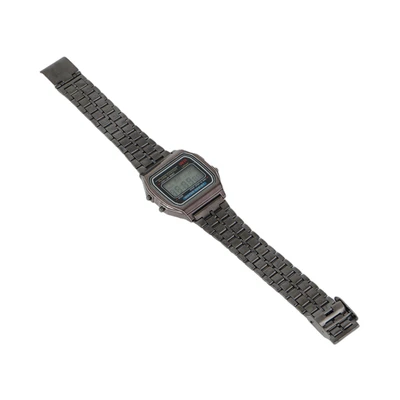 Gambar Ataru Jam Tangan Digital Rectangle - Silver Tua