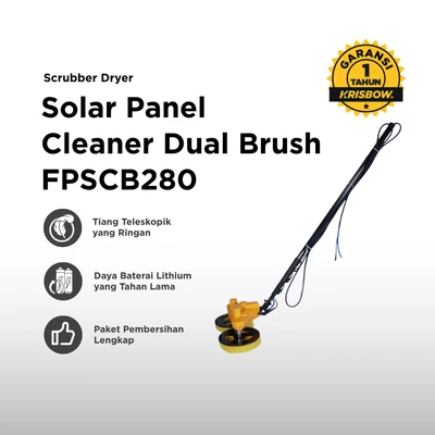 Gambar Krisbow Alat Pembersih Panel Surya Dual Brush FPSCB280 - Mix