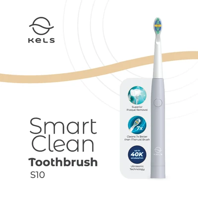 Gambar Kels Sikat Gigi Elektrik Smartclean S10 - Abu-Abu