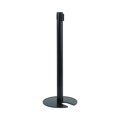 Gambar Tiang Antrian Dengan Tali Thin Base - Hitam/Merah