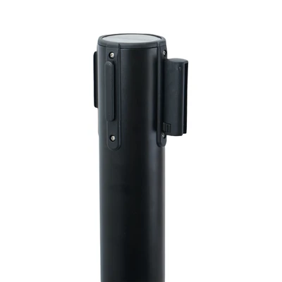 Gambar Tiang Antrian Dengan Tali Thin Base - Hitam/Merah