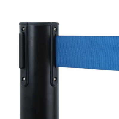 Gambar Tiang Tali Antrian Stackable Thin Base Dengan Tali - Biru