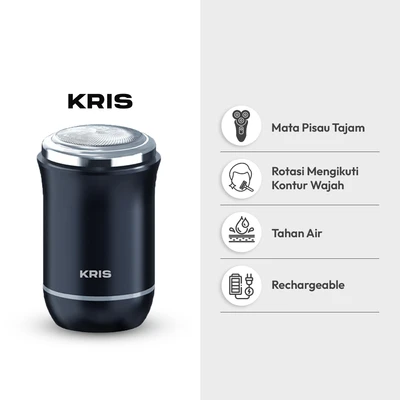 Gambar Kris Alat Cukur Travel One Blade - Biru Tua