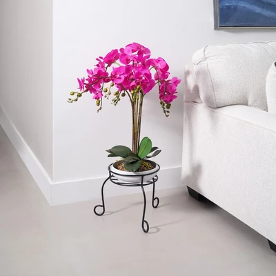 Gambar Arthome Rak Tanaman Dekorasi 30 cm - Hitam