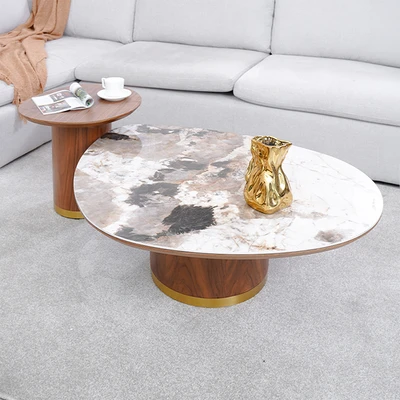 Gambar Informa Edgar Meja Tamu Set 2 pcs - Cokelat Walnut