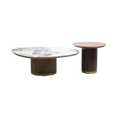 Gambar Informa Edgar Meja Tamu Set 2 pcs - Cokelat Walnut