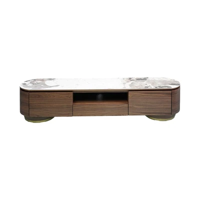 Gambar Informa Edgar Rak TV - Cokelat Walnut