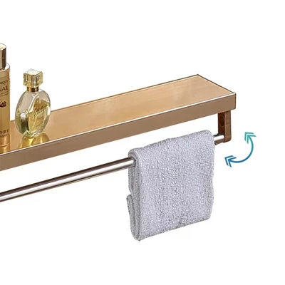 Gambar Informa Dakota Set Rak Dinding Kamar Mandi & Cermin - Gold