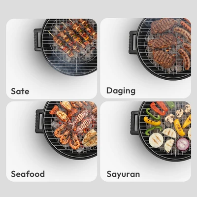 Gambar Celcio&Co Pemanggang Arang BBQ RN35BT - Hitam