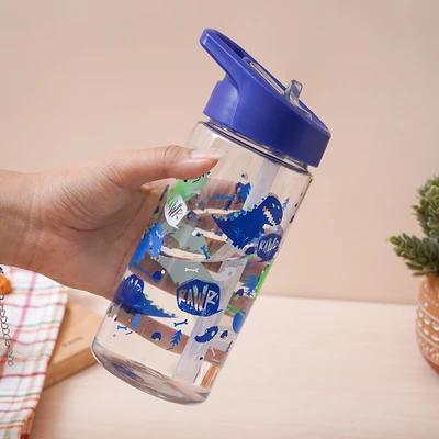 Gambar Smash Kotak Makan Anak Plastik 2 Sekat Dino Days Set 4 pcs - Biru