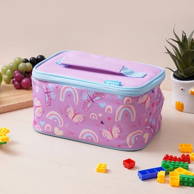 Gambar Smash Kiddo Kotak Makan Anak Dengan Tas Insulated Set 6 pcs - Ungu