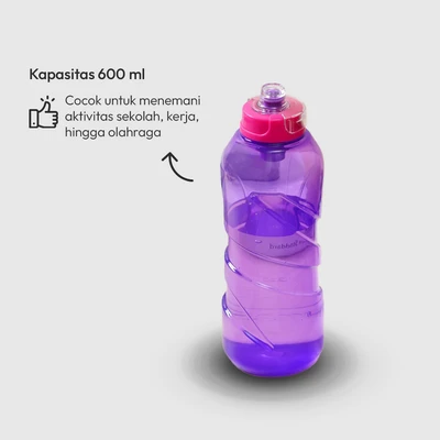 Gambar Smash Botol Minum Plastik Hydro Twist 600 ml - Ungu/Pink