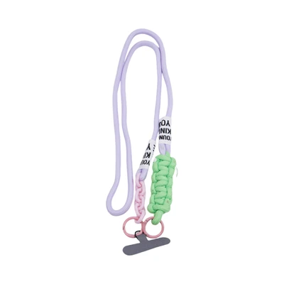 Gambar Ataru Lanyard Color Block Strap - Ungu/Hijau