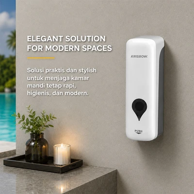 Gambar Krisbow 300 Ml Dispenser Sabun Cair Single - Putih