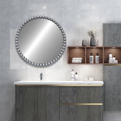Gambar Informa Cermin Dinding Dekorasi Plastik Round 60x60 cm - Silver