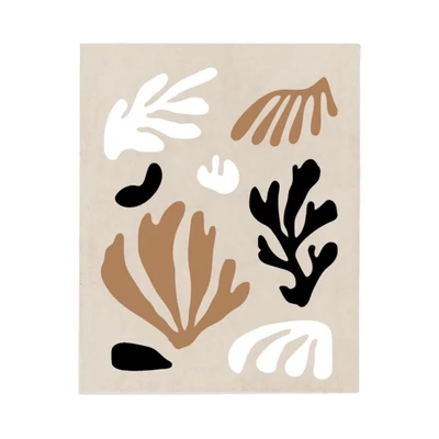 Gambar Informa Hiasan Dinding Kanvas Print Leaf 40x50 cm Set 3 Pcs V2 - Mix