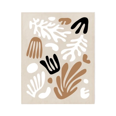 Gambar Informa Hiasan Dinding Kanvas Print Leaf 40x50 cm Set 3 Pcs V2 - Mix