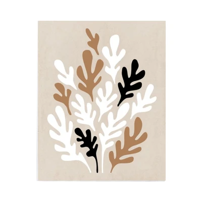 Gambar Informa Hiasan Dinding Kanvas Print Leaf 40x50 cm Set 3 Pcs V2 - Mix