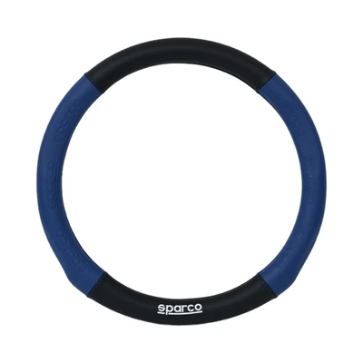 Gambar Sparco Sarung Stir Mobil PVC - Hitam/Biru
