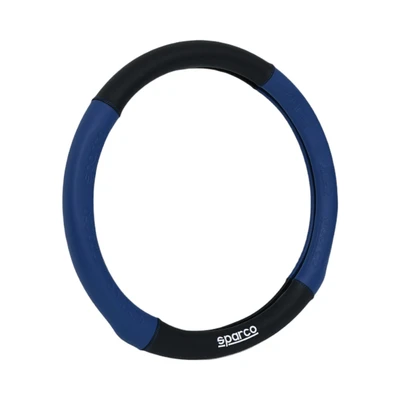 Gambar Sparco Sarung Stir Mobil PVC - Hitam/Biru
