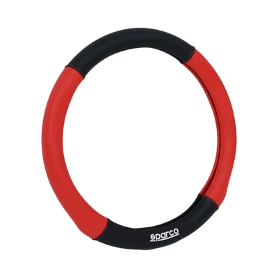 Gambar Sparco Sarung Stir Mobil PVC - Hitam/Merah