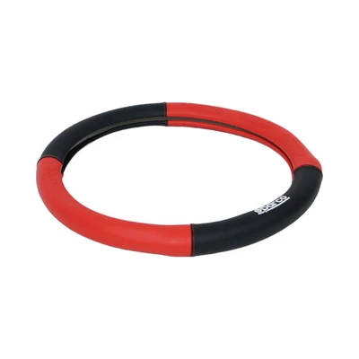 Gambar Sparco Sarung Stir Mobil PVC - Hitam/Merah