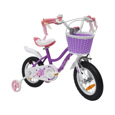 Gambar Royalbaby 12 Inci Sepeda Anak Star Girl - Ungu