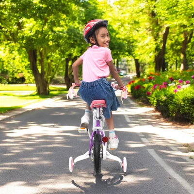 Gambar Royalbaby 12 Inci Sepeda Anak Star Girl - Ungu