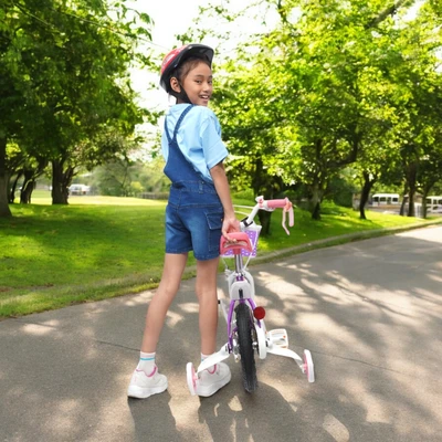 Gambar Royalbaby 12 Inci Sepeda Anak Star Girl - Ungu