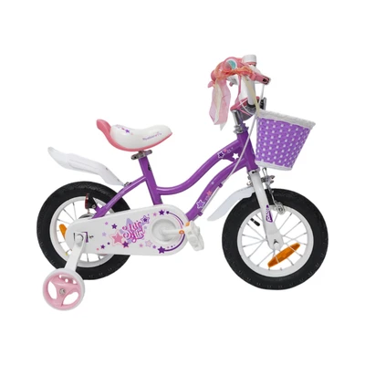 Gambar Royalbaby 12 Inci Sepeda Anak Star Girl - Ungu