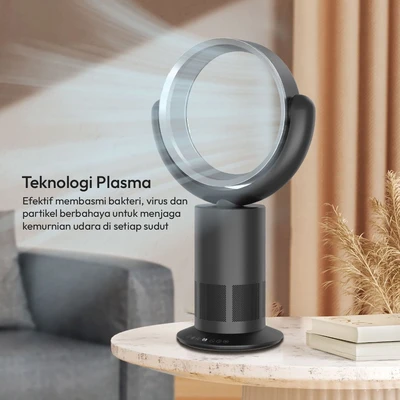 Gambar Krisbow Sync Smart Air Sterilizer 2-in-1 Bladeless - Hitam