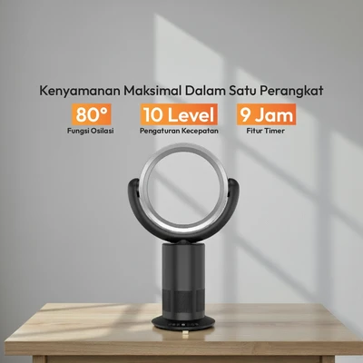 Gambar Krisbow Sync Smart Air Sterilizer 2-in-1 Bladeless - Hitam