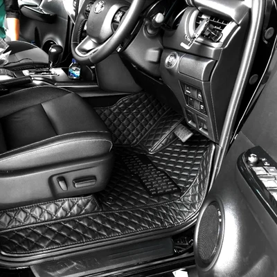 Gambar Otto Klasse Karpet Mobil Fullset Pajero 2016-Now Synthetic Leather - Hitam