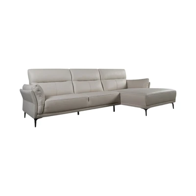 Gambar Ferrara Sidney Sofa L Sectional Kulit Kanan - Putih