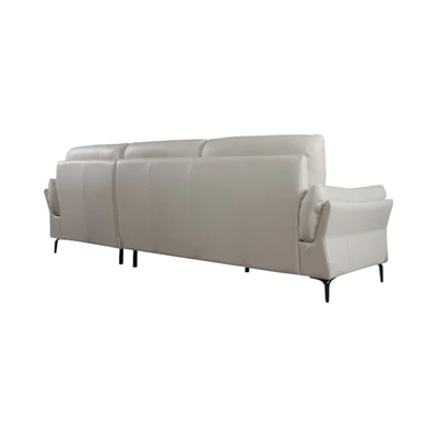 Gambar Ferrara Sidney Sofa L Sectional Kulit Kanan - Putih
