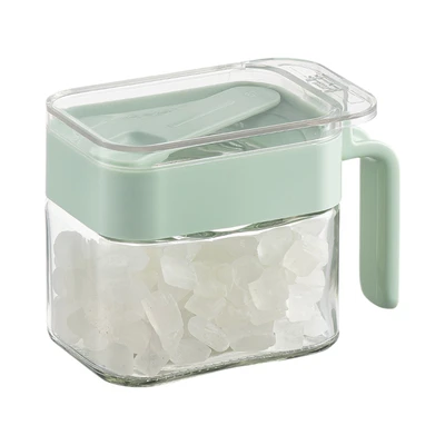 Gambar Informa Pau Tempat Bumbu Dapur Kaca Set 3 Pcs - Hijau