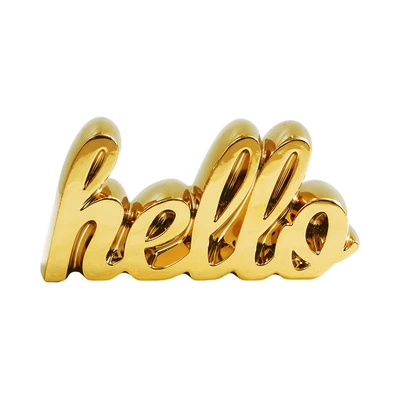 Gambar Informa Miniatur Dekorasi Hello - Gold