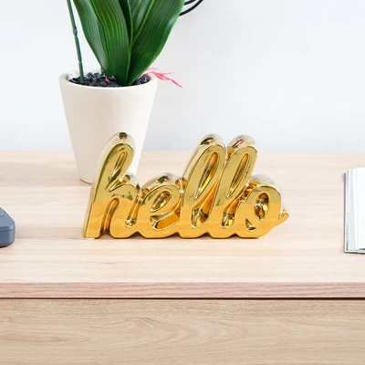Gambar Informa Miniatur Dekorasi Hello - Gold
