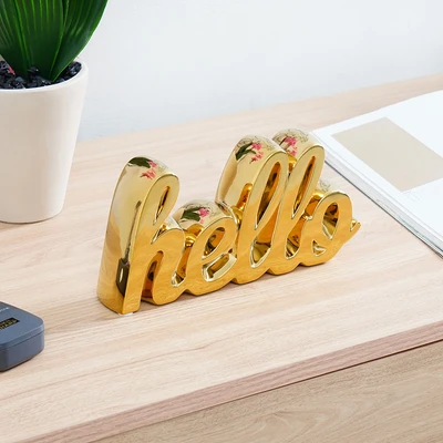 Gambar Informa Miniatur Dekorasi Hello - Gold
