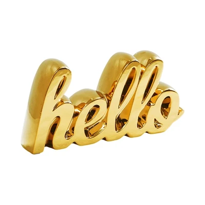 Gambar Informa Miniatur Dekorasi Hello - Gold