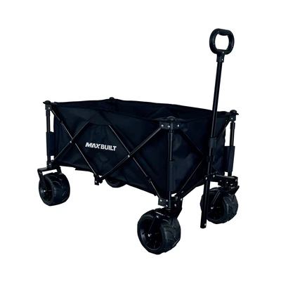Gambar Maxbuilt Troli Barang Camping Lipat 80 Kg - Hitam