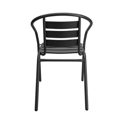 Gambar Soleil Neelix Kursi Teras Berlengan Stacking - Hitam