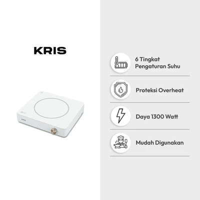 Gambar Kris Kompor Listrik 200-1300 Watt Square - Putih